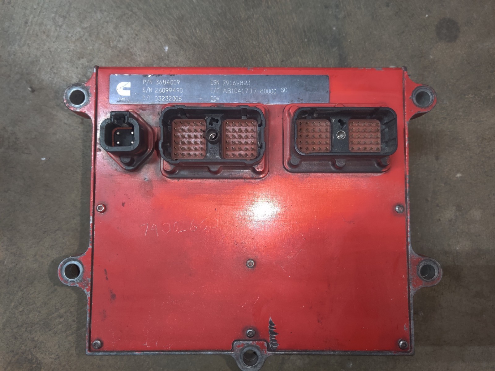 Cummins ISX Diesel Engine ECM, ECU, Engine Computer Module, 3684009,