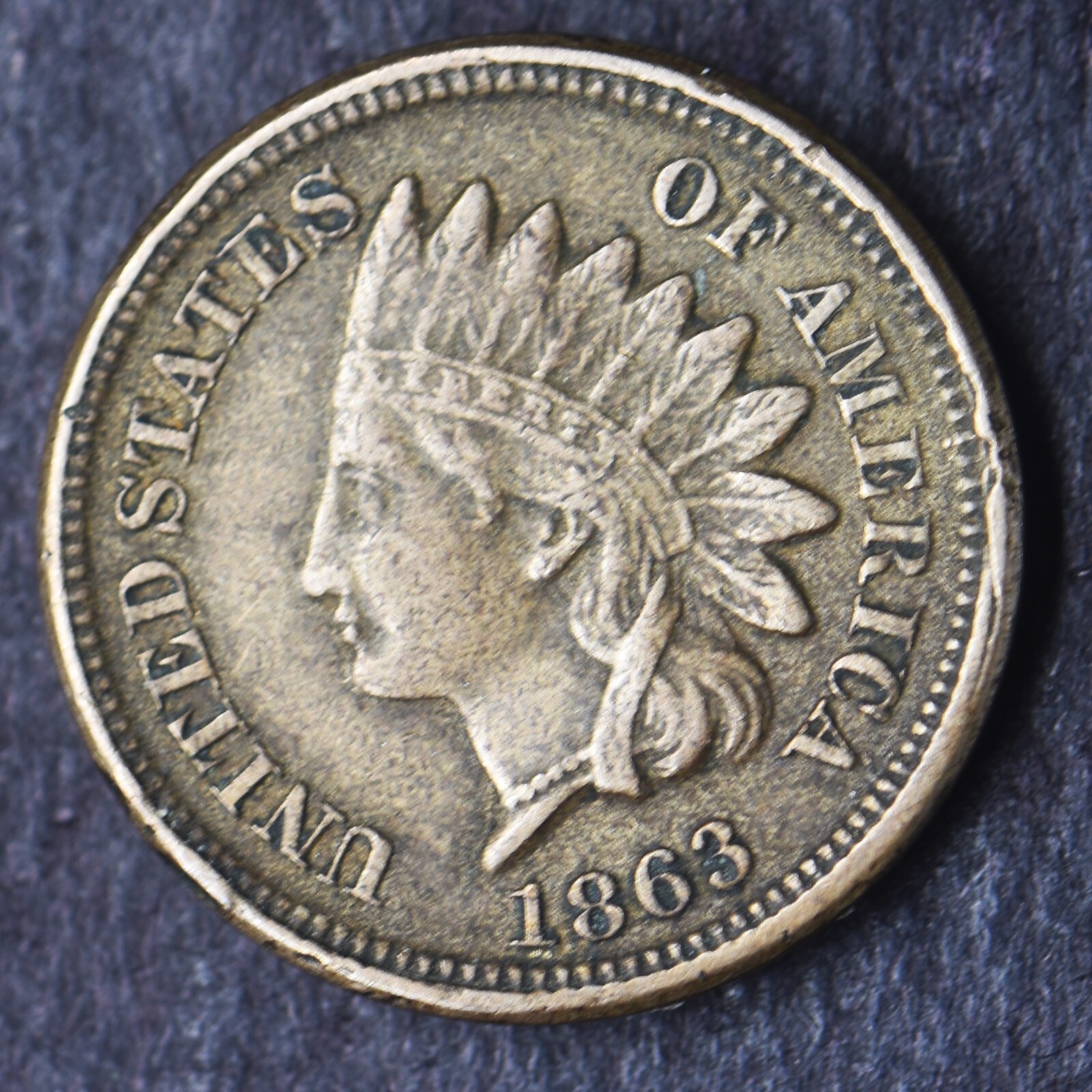 1863 Indian Head Cent 1C- COINGIANTS -