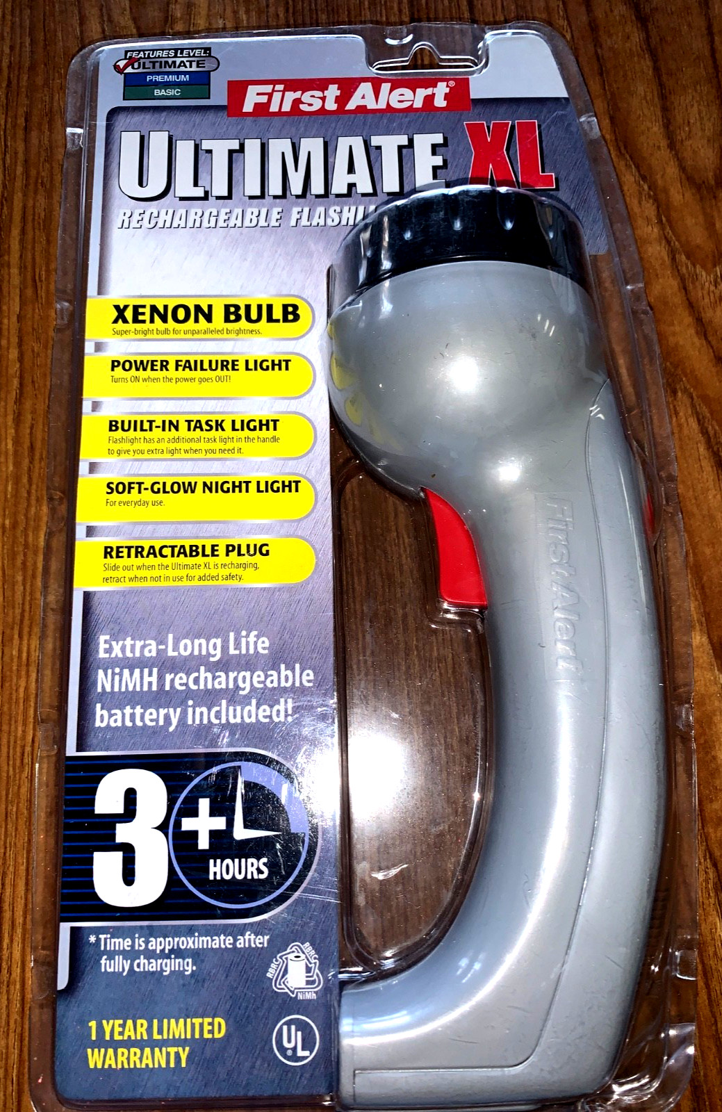 First Alert First alert rechargeable Flashlight, power failure light, night lite