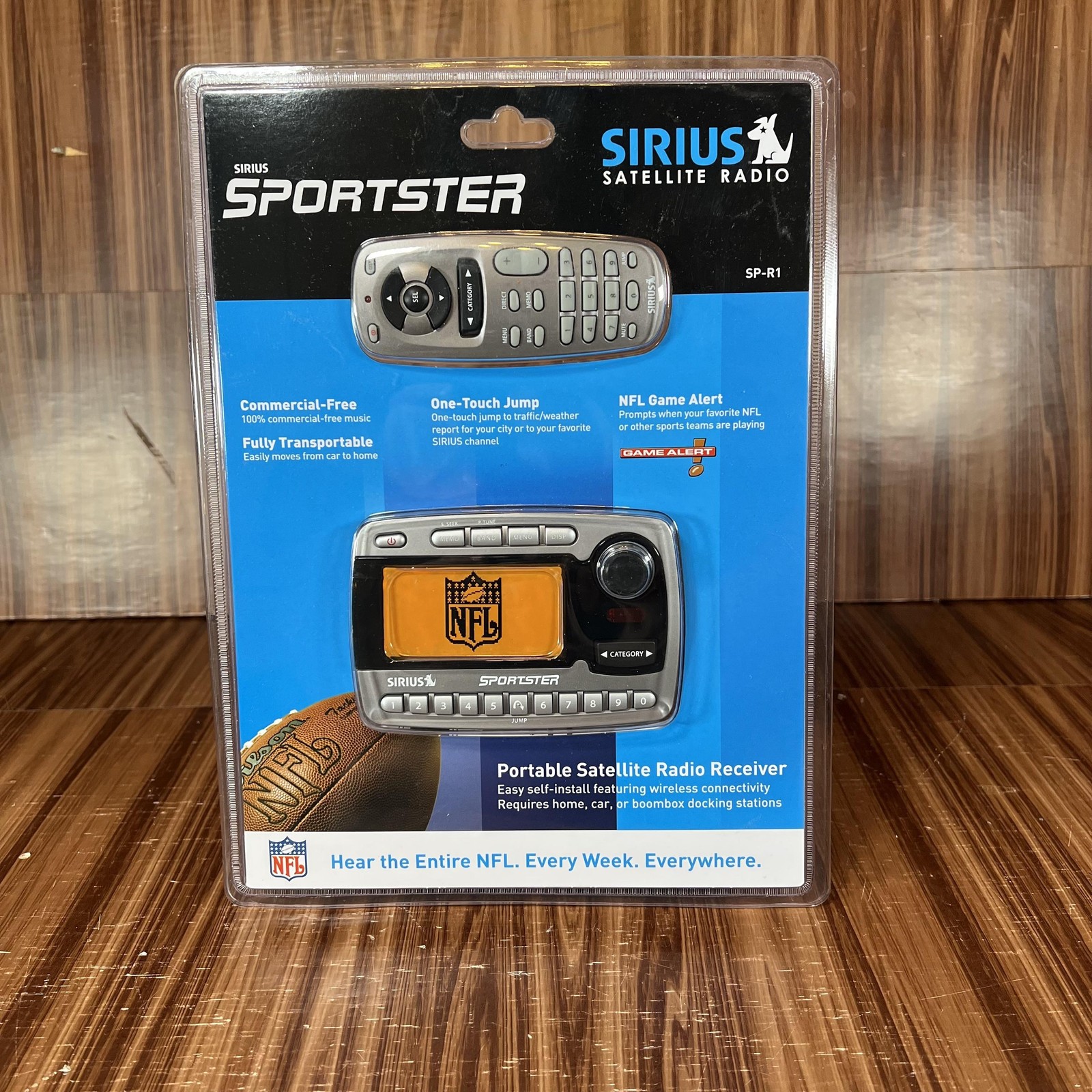 Vintage Sirius Sportster SP-R1 Satellite Radio Receiver NFL Game Alert New 2004