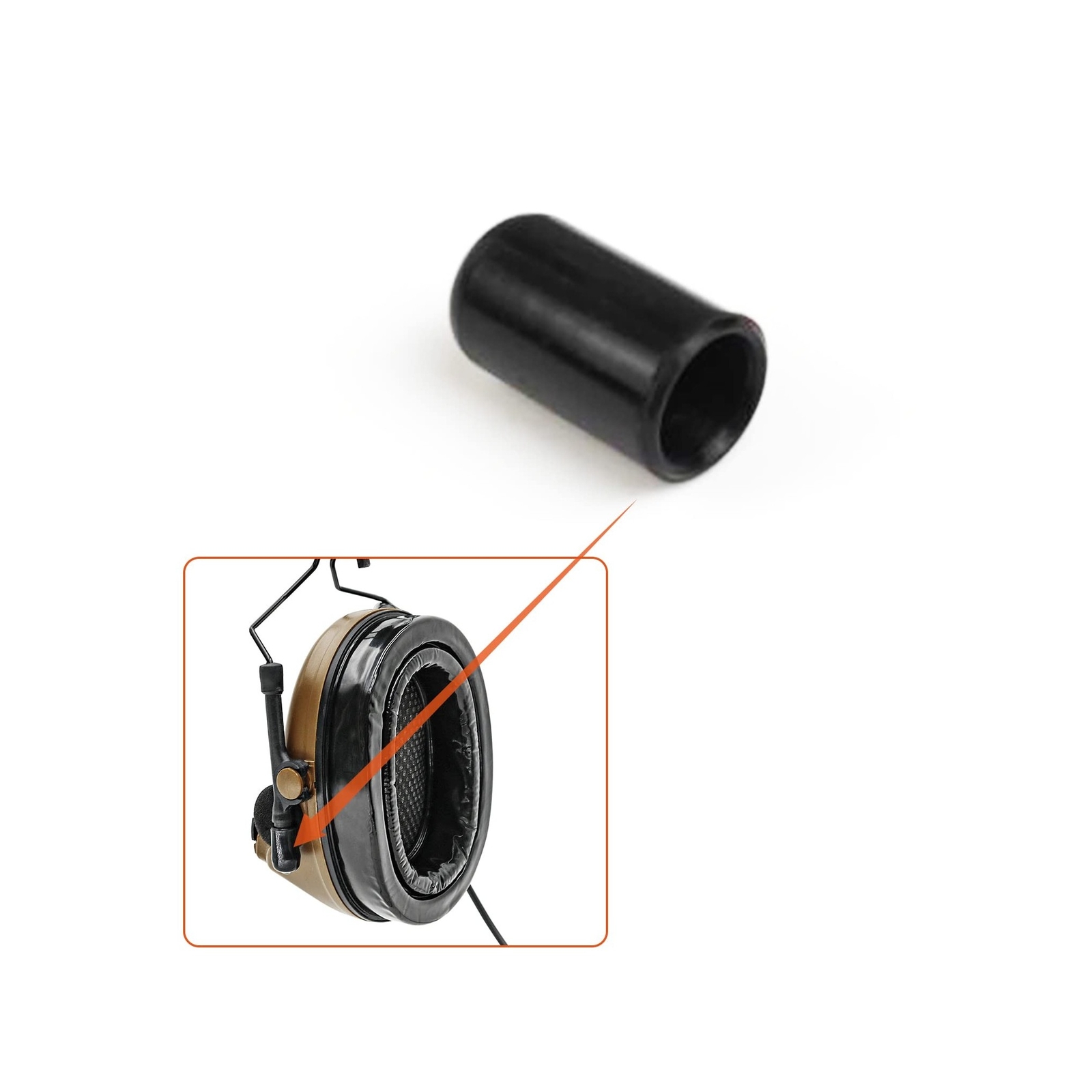 Tactical Headset with ARC Rail Adapter Hearing Protection, Replacement Cover ...