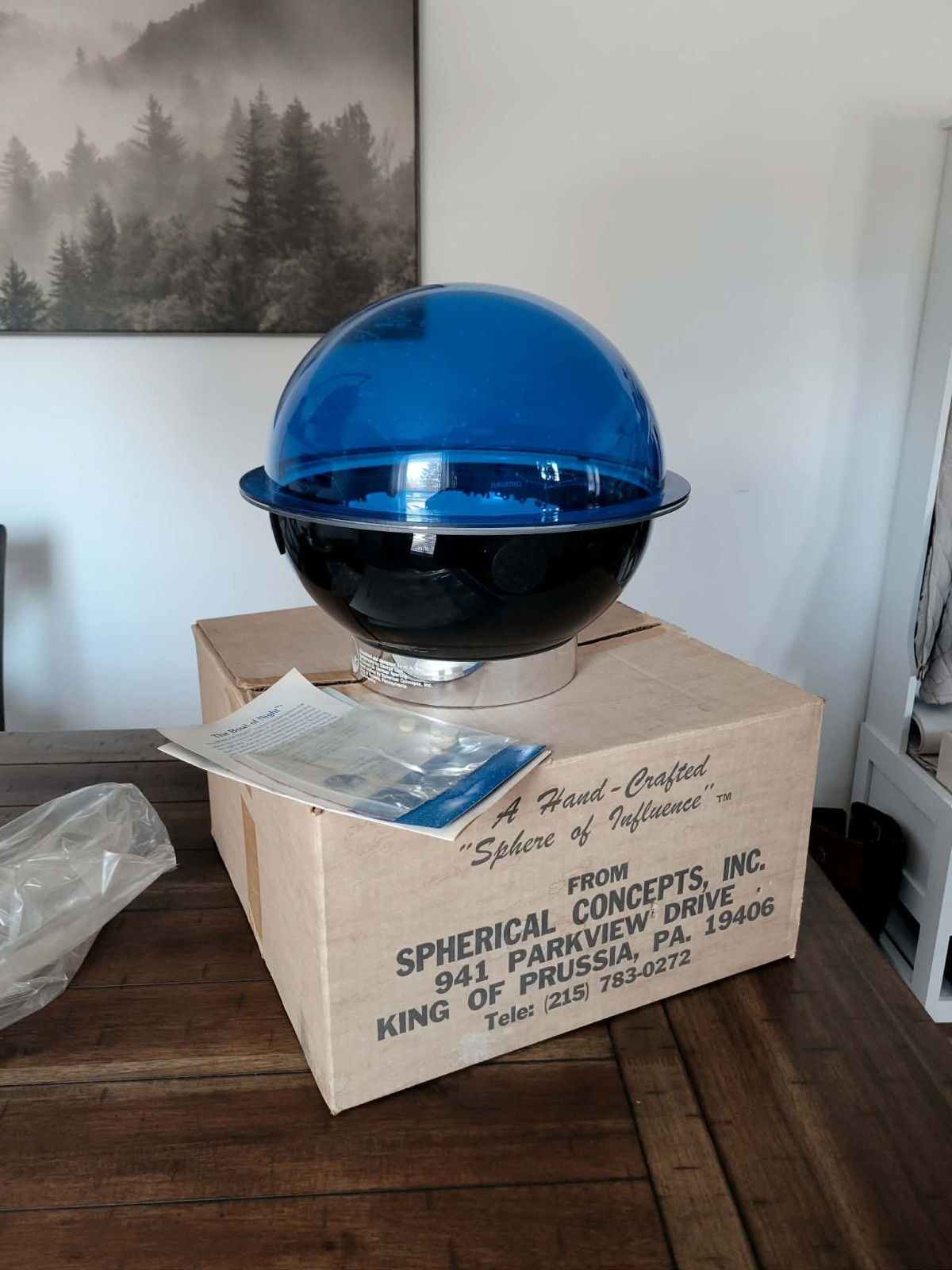 Vintage 1984 Star Sphere "The Bowl Of Night" Spherical Concepts, King Of Prussia