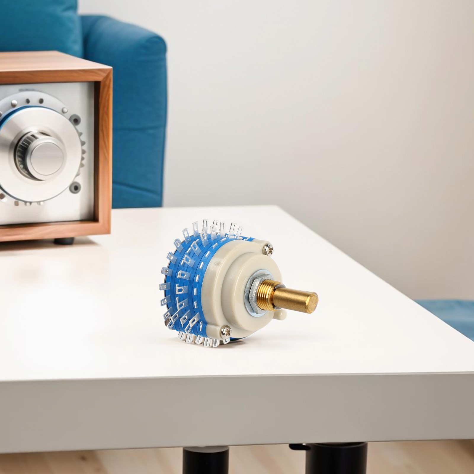 2 Pole 24-Step Rotary Switch Potentiometer for Precision Signal Control