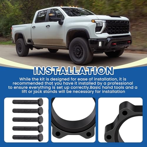 CV Spacers with Screws Fit for 6" Lift Chevy/GMC 2500HD 2001-2010