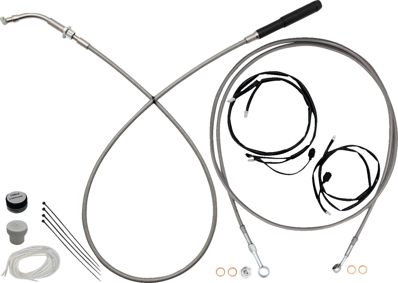 FAT BAGGERS INC. EZ Install Kit - 16" Handlebars - Upper Clutch - Full Length -