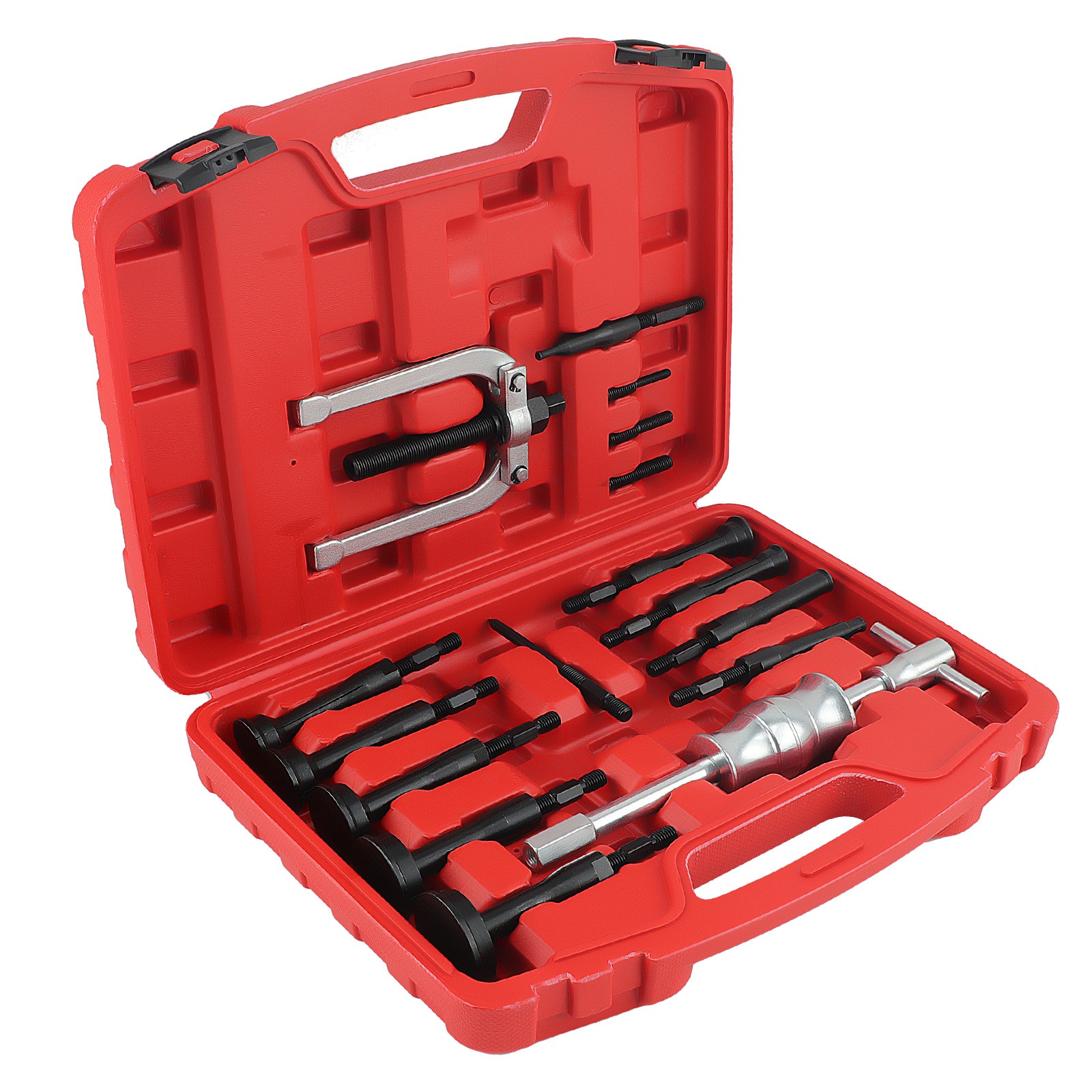 16 pcs Inner Bearing Internal Blind Remover Bushes Puller Slide Hammer Tool Set