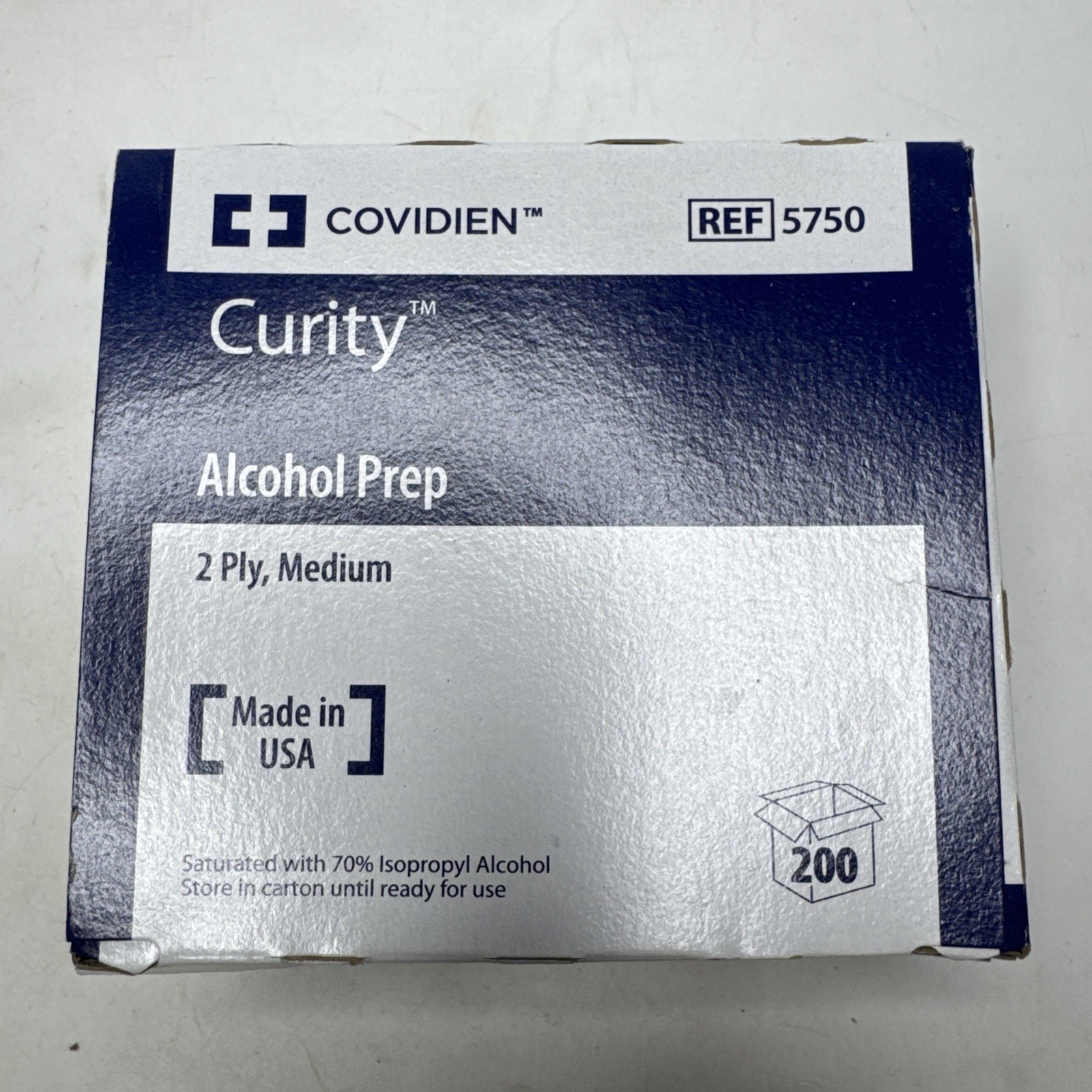 Webcol Alcohol Wipes 2Ply Medium 200 Count Lot 2