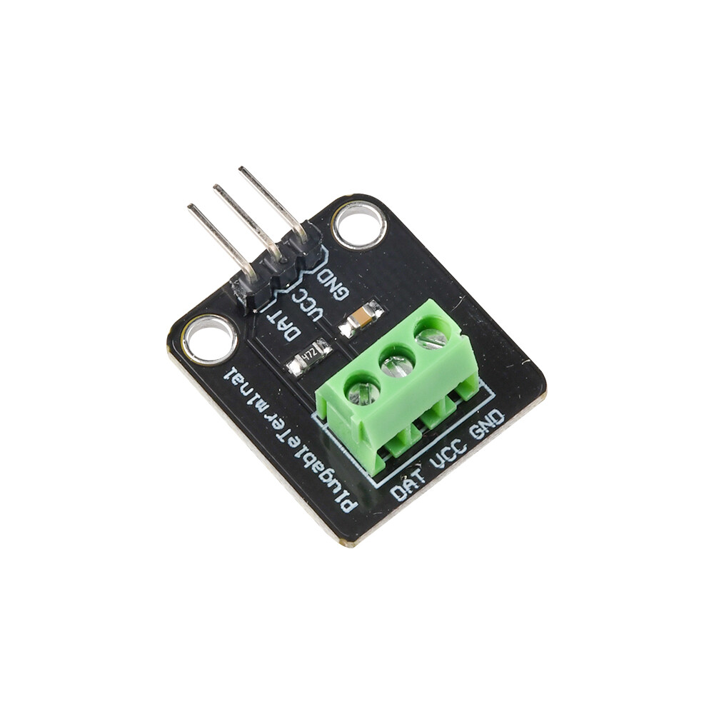 10PCS DS18B20 Temperature Sensor Probe Waterproof Plugable Terminal Adapter Set