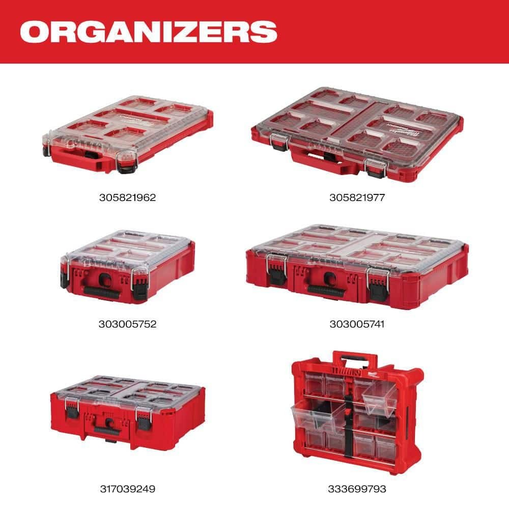 Milwaukee PACKOUT 10 Compartment Tilt Bin Organizer