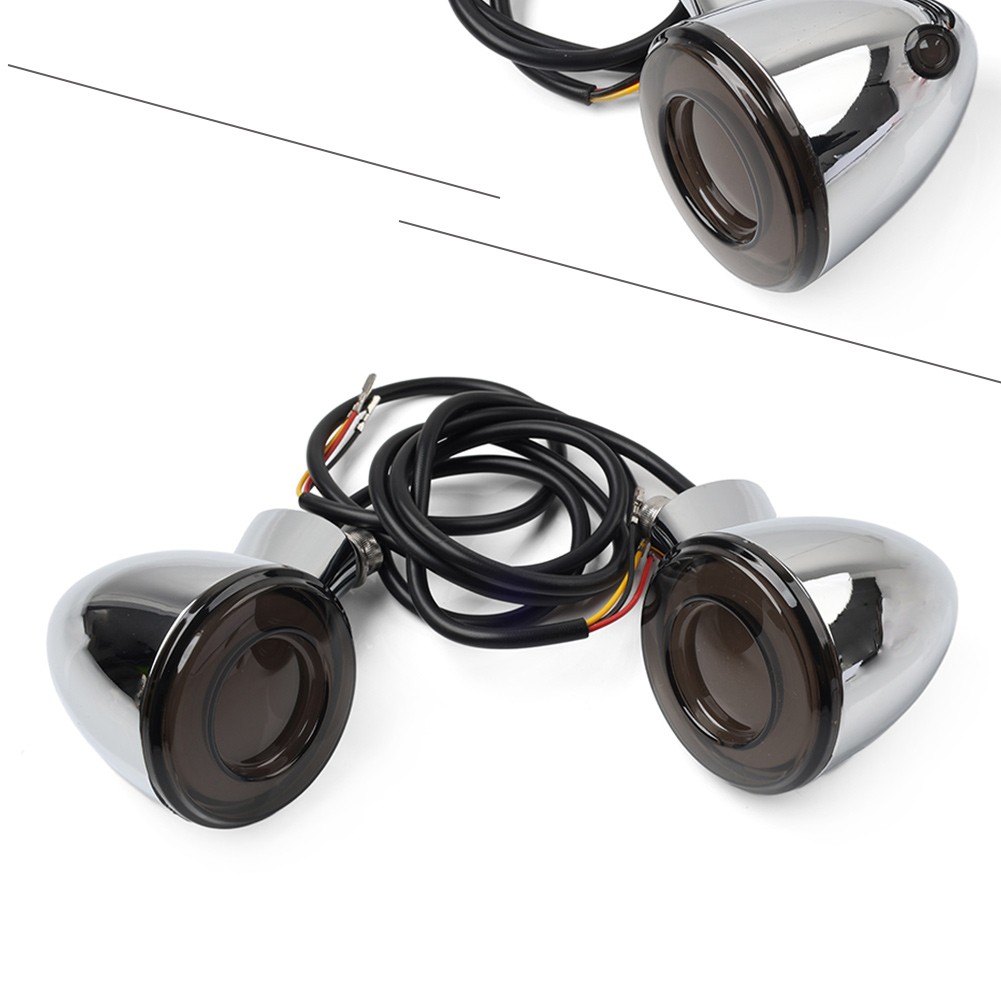 Rear Turn Signals Lights Smoke For Harley Sportster XL 883 1200 1992-2023