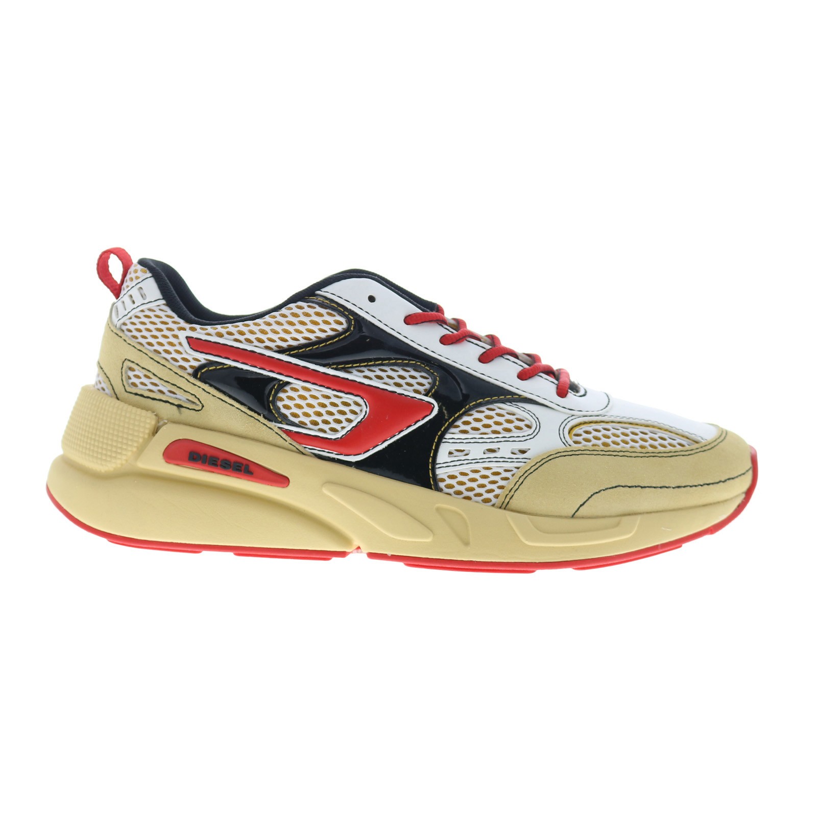 Diesel S-Serendipity Sport X S Mens Beige Leather Lifestyle Sneakers Shoes