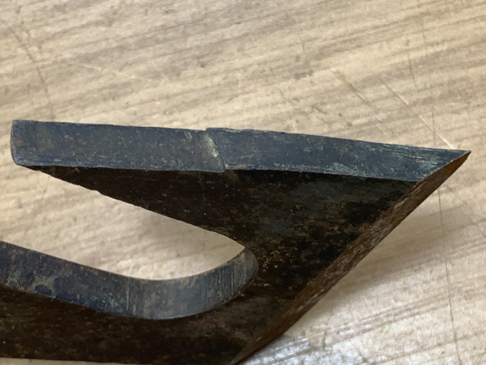 Antique Woodworking Cast Iron Barrel Scraper Blade tool
