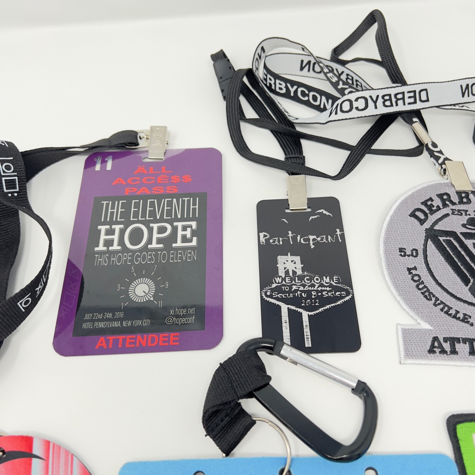Hacker Badge Collection Derbycon Bsides Shmoocon