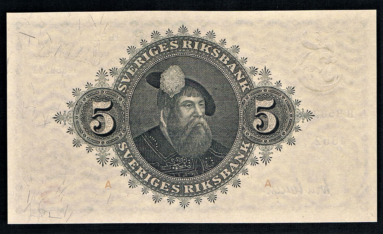 SWEDEN - 5 KRONOR 1952 UNC P 33q