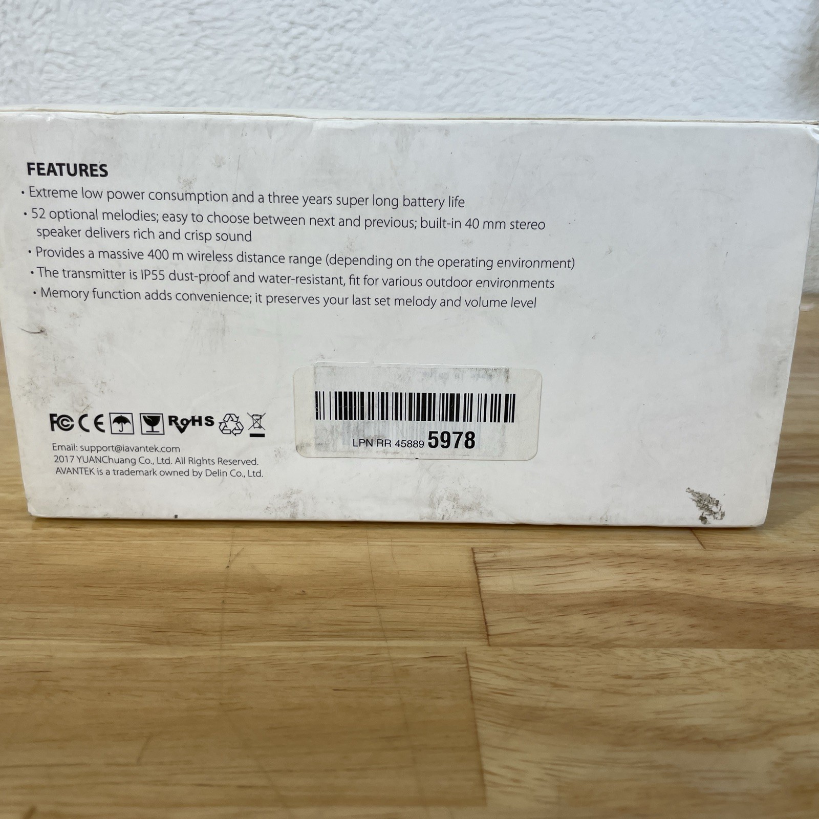 Avantek Wireless Doorbell Kit - Model D-3B