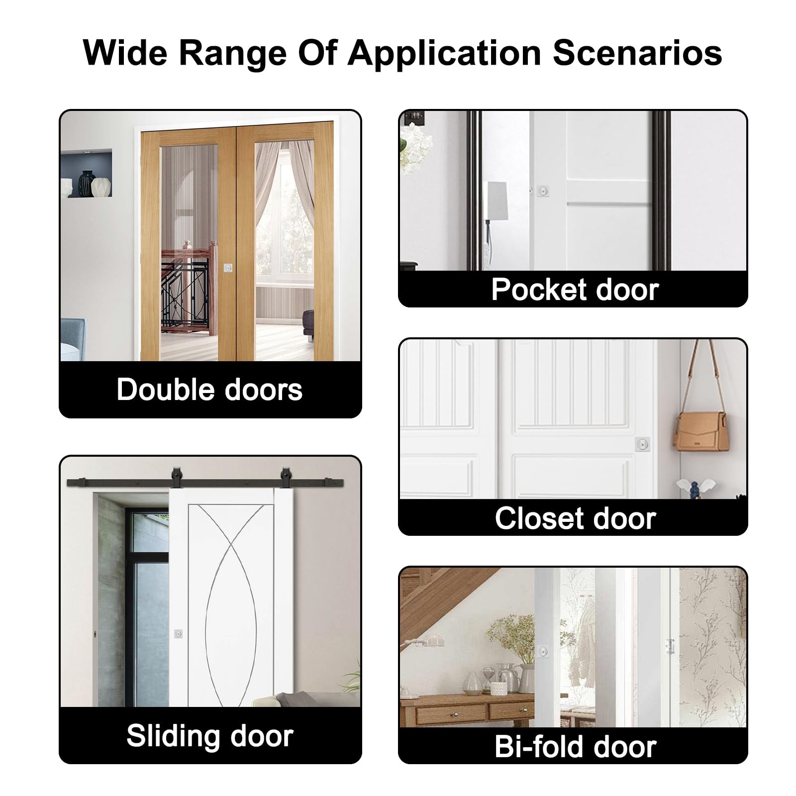 Pocket Door Lock,Privacy Hardware Suitable for Keyed Lock, Sliver