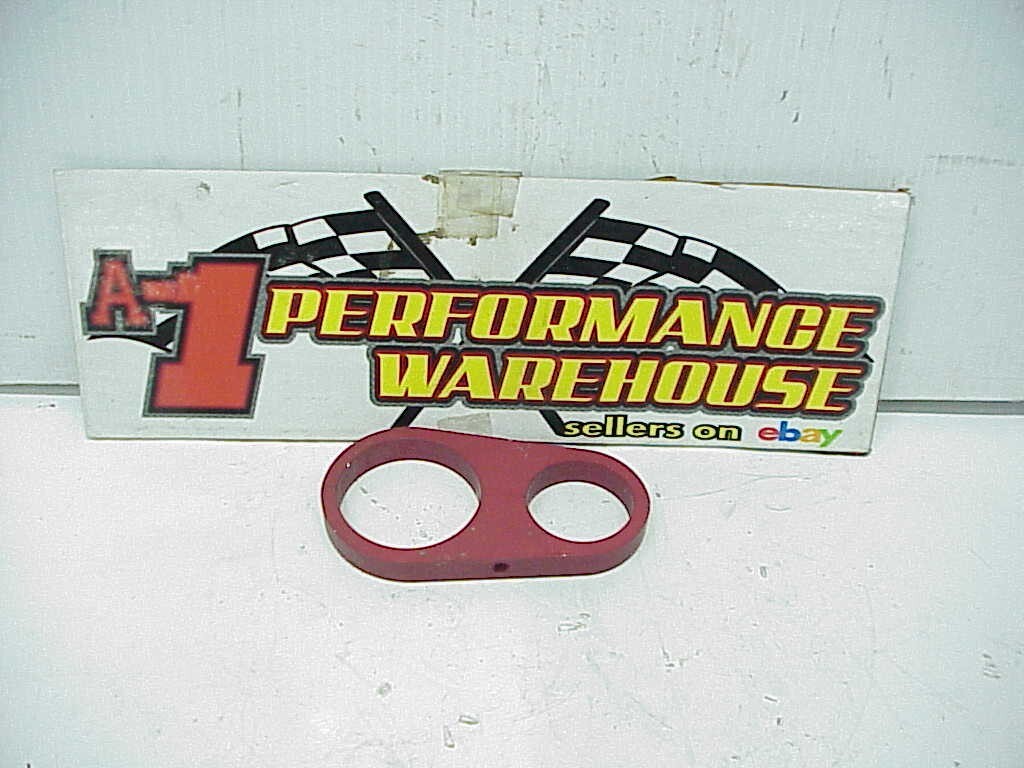 Red Aluminum 1.994" x 1.500" Fuel Filter Mount Bracket IMCA