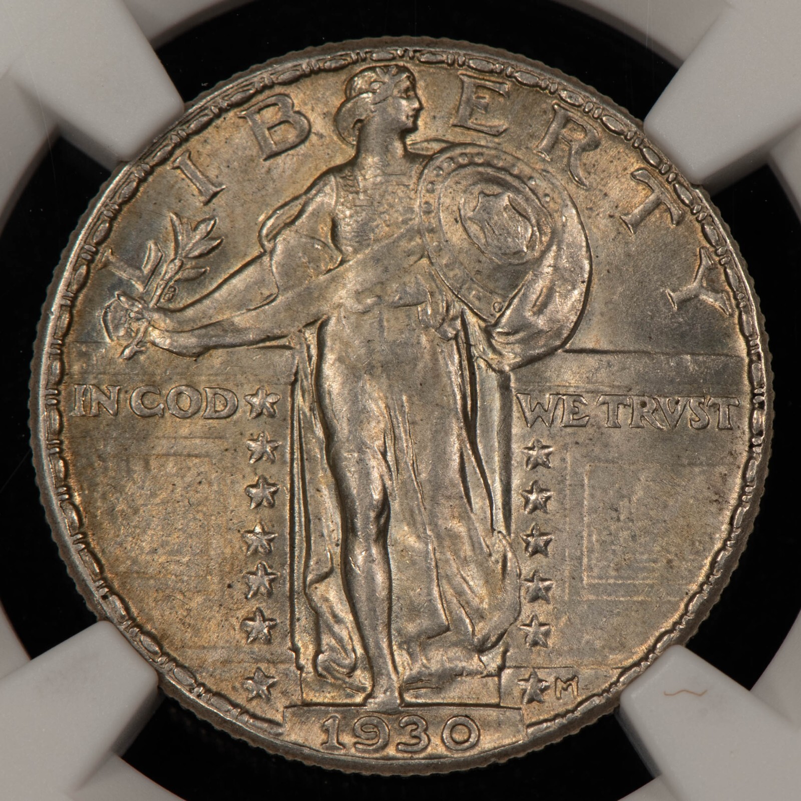 1930 25c Standing Liberty Silver Quarter - Full Head - NGC MS 62 FH - SKU-X6220