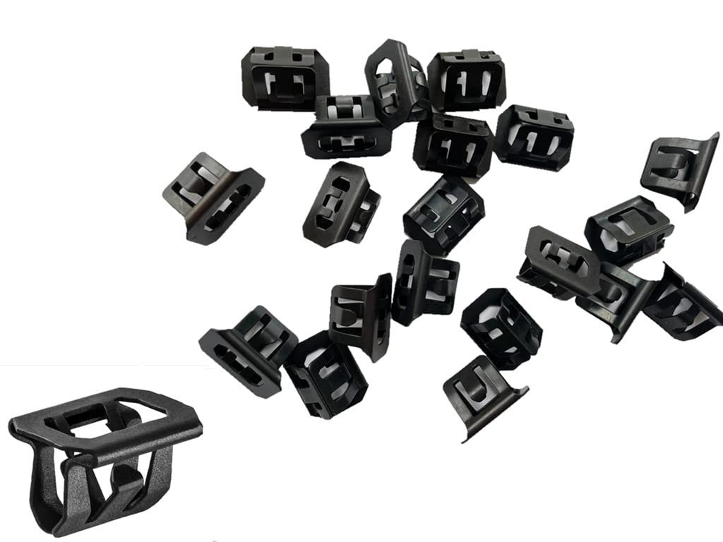 20PCS 15078238 700-053 Radiator Grille Retainer Clips Bumper One Size, Black