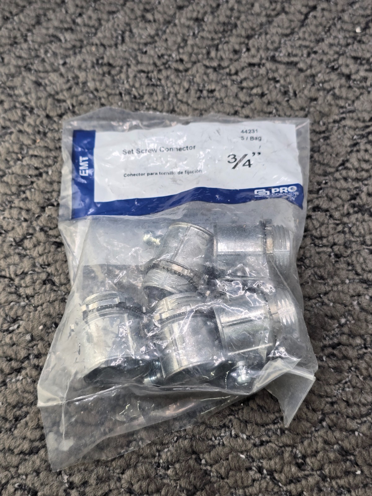 (QTY 25) ProConnex 44231: 3/4" Heavy Duty Screw Connector