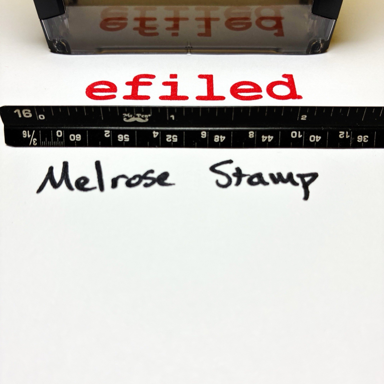 Efiled Rubber Stamp Red Ink Self Inking Ideal 4913 E-filed