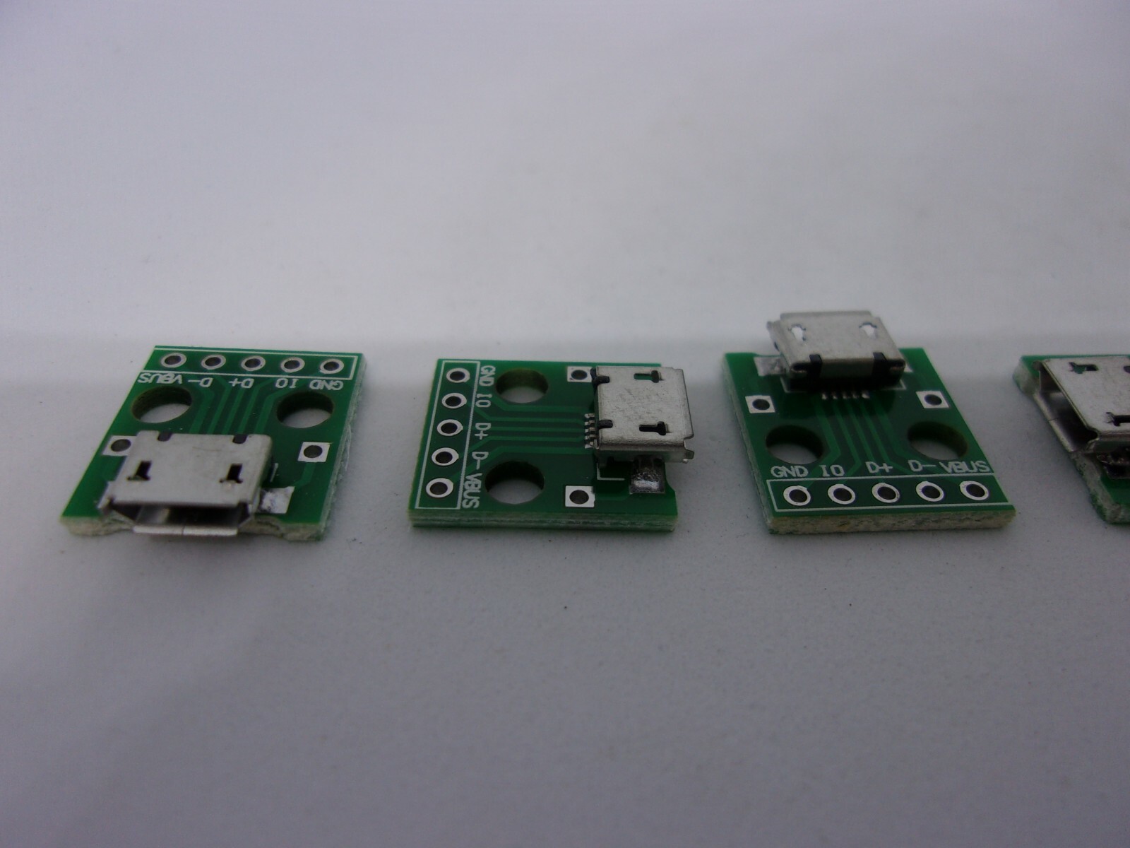 5 Pcs Pack MICRO USB to DIP Adapter 5 Pins Type B Socket PCB Prototype Board Lot