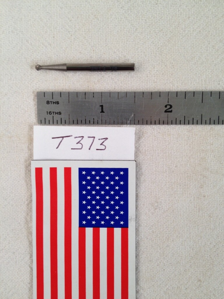 1 NEW FALCON / SGS 1/8" SH CARBIDE BURR SD-41 DOUBLE CUT. FINE CUT. BALL. -T373-
