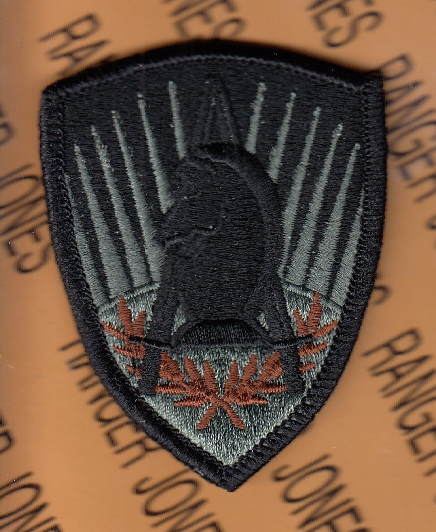 US Army 650th Military Intelligence Group MI ~3" ACU w/ HOOK patch m/e B