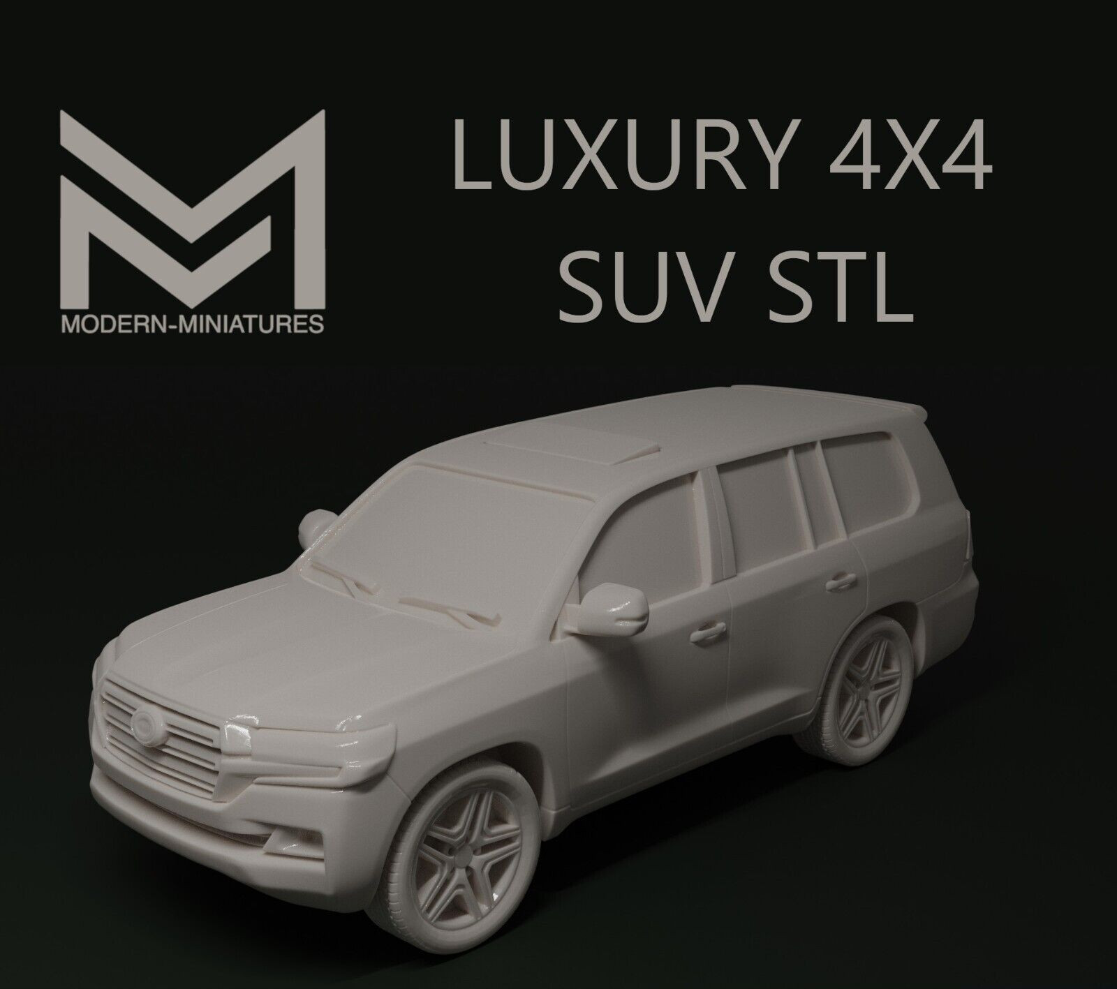 Modern Miniature Luxury 4x4 SUV Car Vehicle Objective Spectre Scenery 20 28mm 32