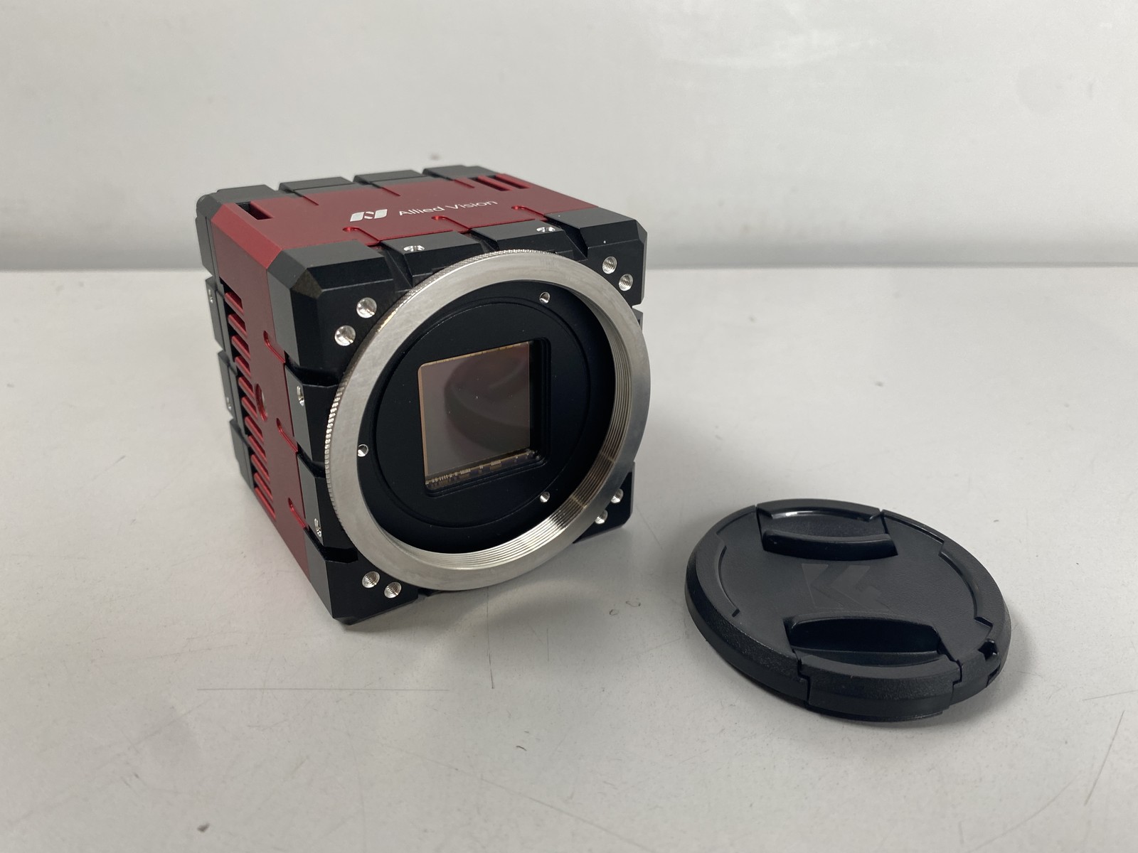 Allied Vision Bonito Pro X-2620B NIR F-Mount M58 CoaXPress Camera Sensor in Red