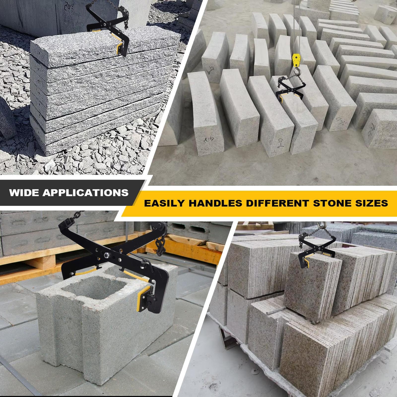 Lifting Clamp Heavy Duty Stone Lift Clamp Stone Lifting Clamp 350kg/770lbs