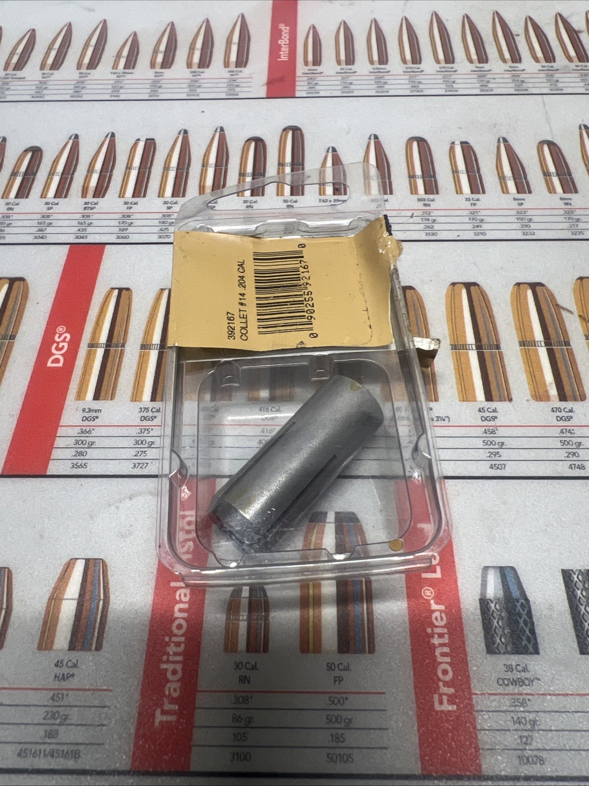 HORNADY # 392167 CAM-LOCK BULLET PULLER COLLET #14 (204 CALIBER )NOS