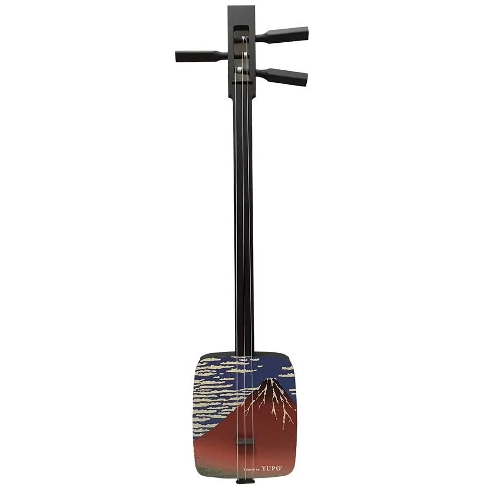 Sangenshi Kikuoka Shamisen Kojami Sansen Red Fuji Sangen Japanese Samisen Wood