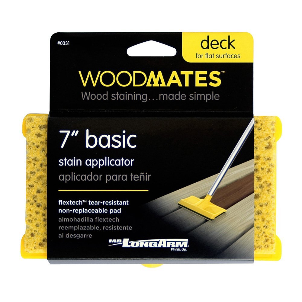 Woodmates 7" Basic Stain Applicator Pad - Attaches to Mr. LongArm Extension Pole