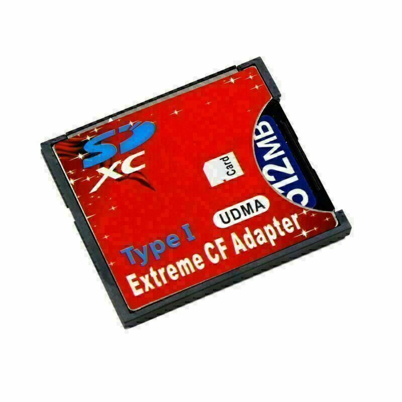 NFHK SD SDHC to High-Speed Extreme Compact CF Type I Adapter For 16/32/64/128GB