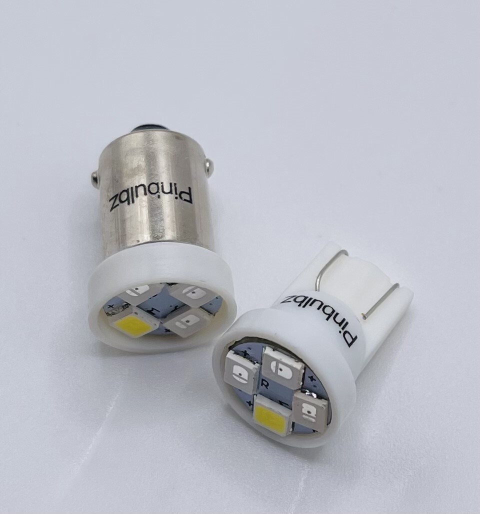 Pinball LED "FIRE" BULBS 100pcs #555 LED 6.3v wedge base