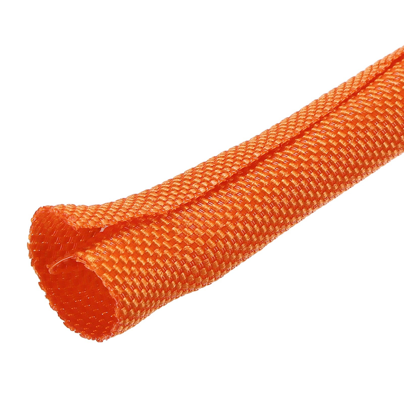 Wire Split Braided Cable Management Sleeve, Orange (5/16" - 20 Feet)
