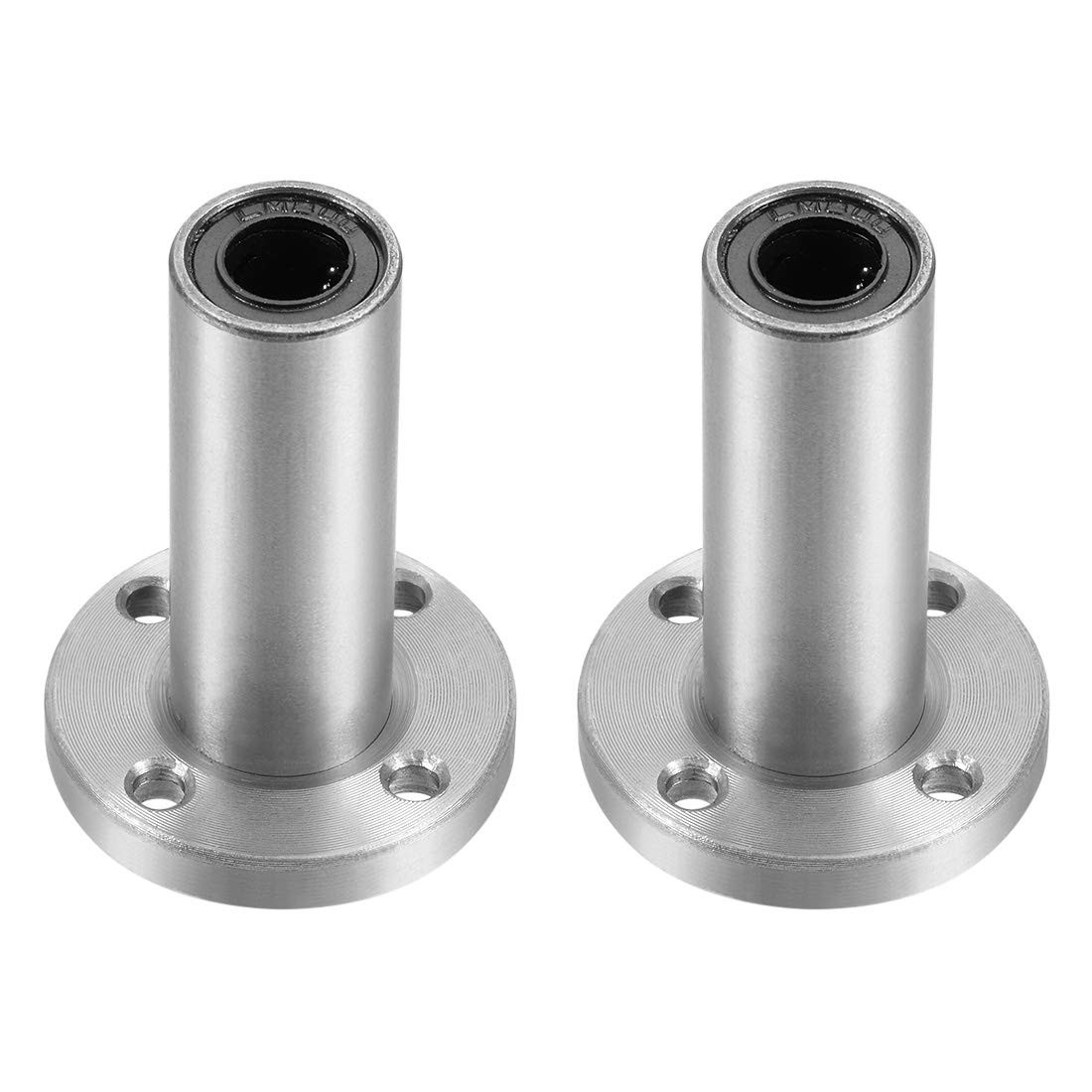 uxcell LM8UU Extra Long Round Flange Linear Ball Bearings 8mm Bore Dia 15mm O...