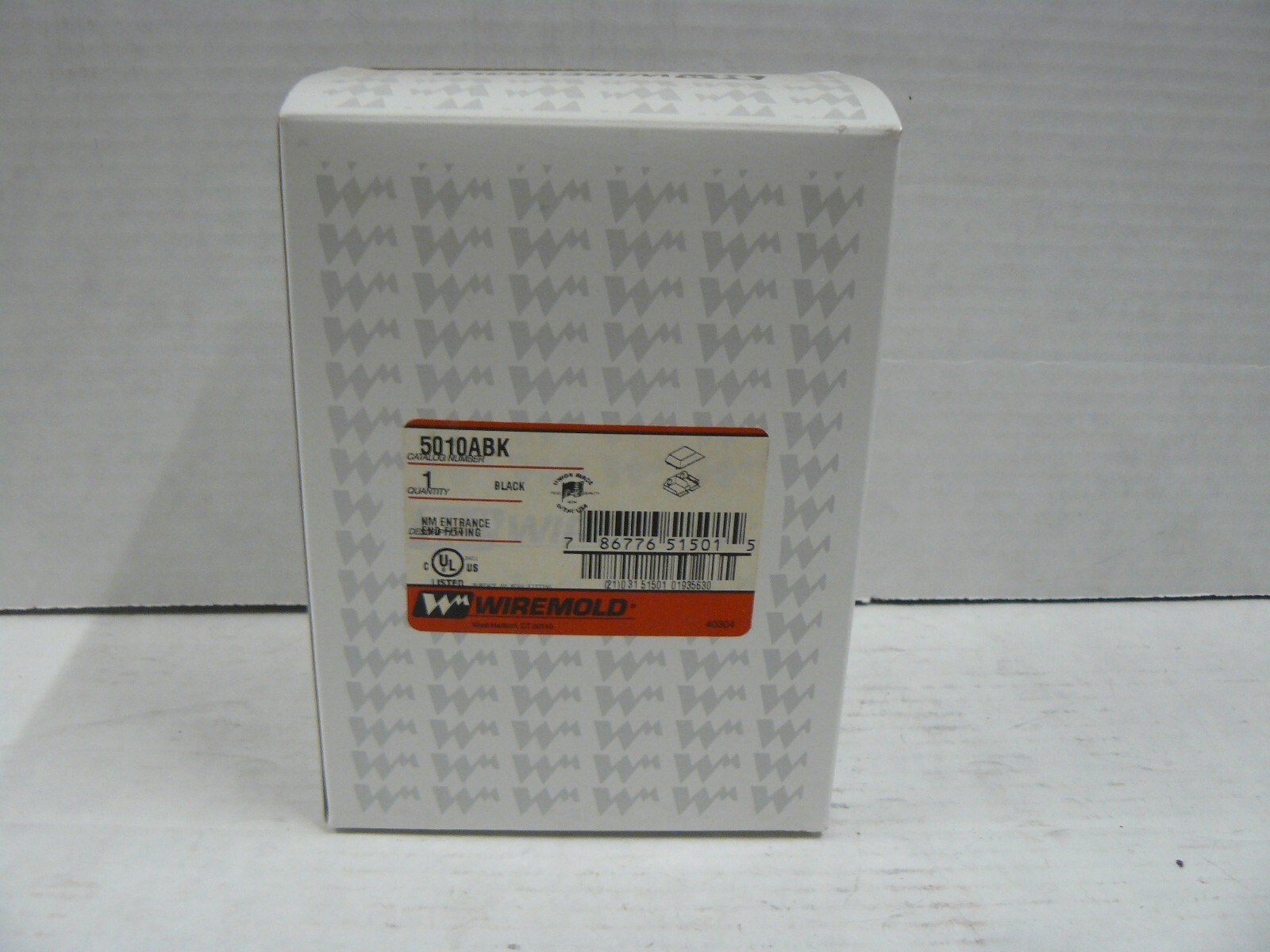 WIREMOLD 5010ABK ACCESS 5000 RACEWAY SYSTEM NM ENTRANCE END FITTING NEW