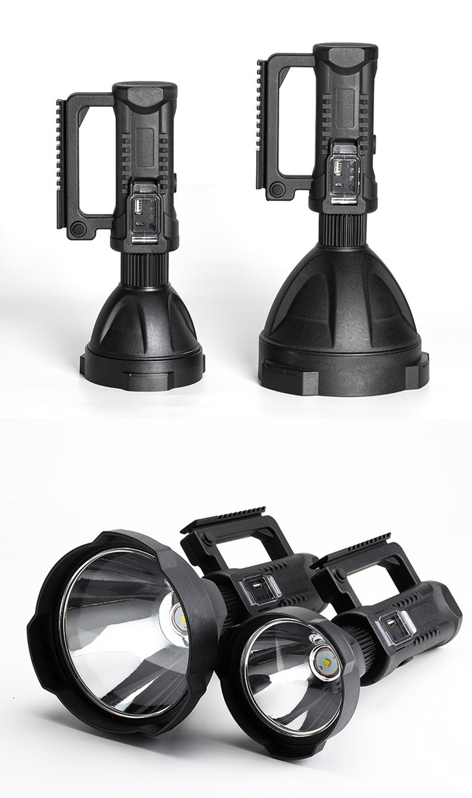 Powerful 200000LM P70 LED Searchlight Work Light Portable Flashlight Spotlight