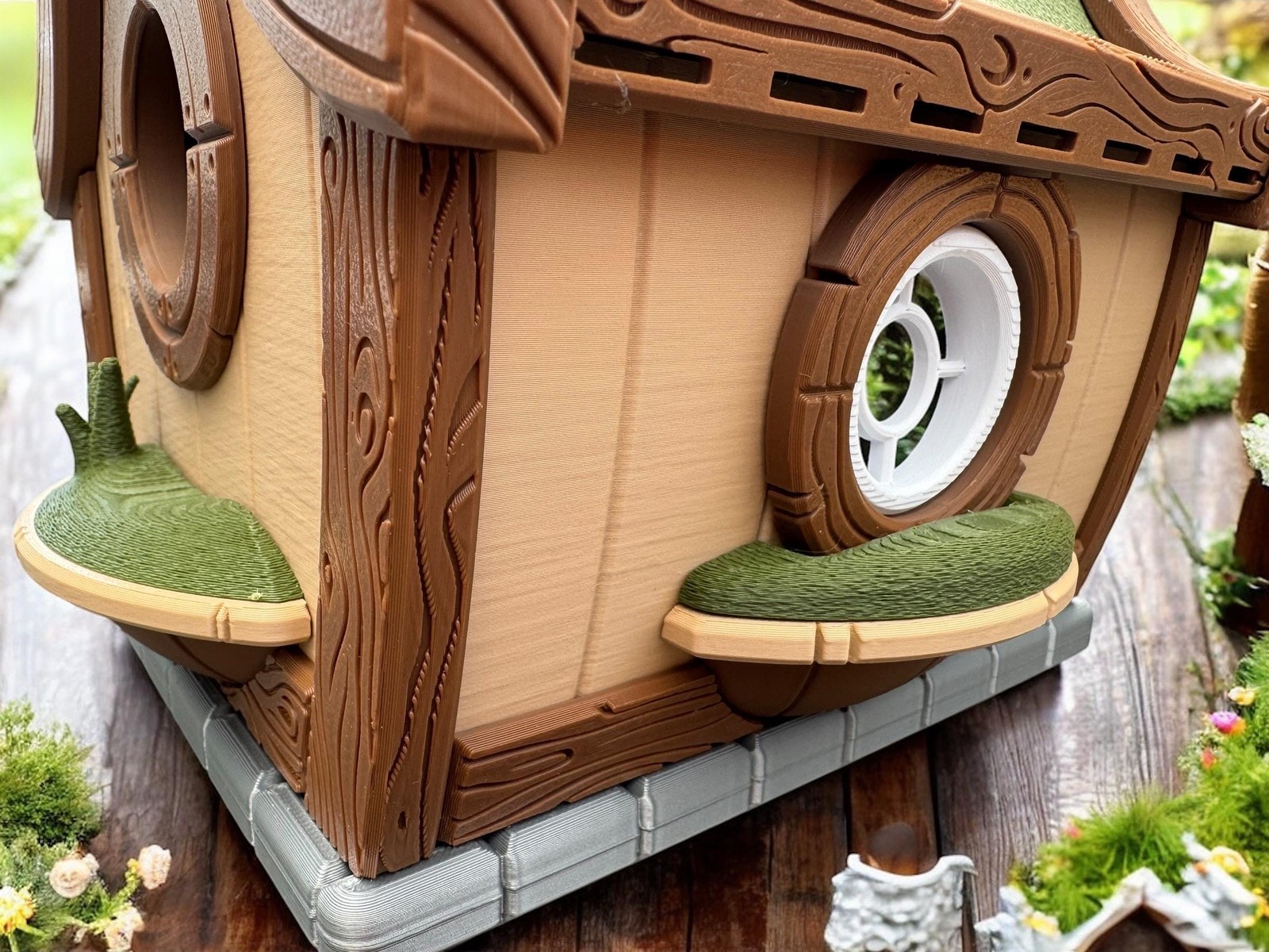 Hobbit Bird House | Blink Camera Compatible | 3D Printed | Birding