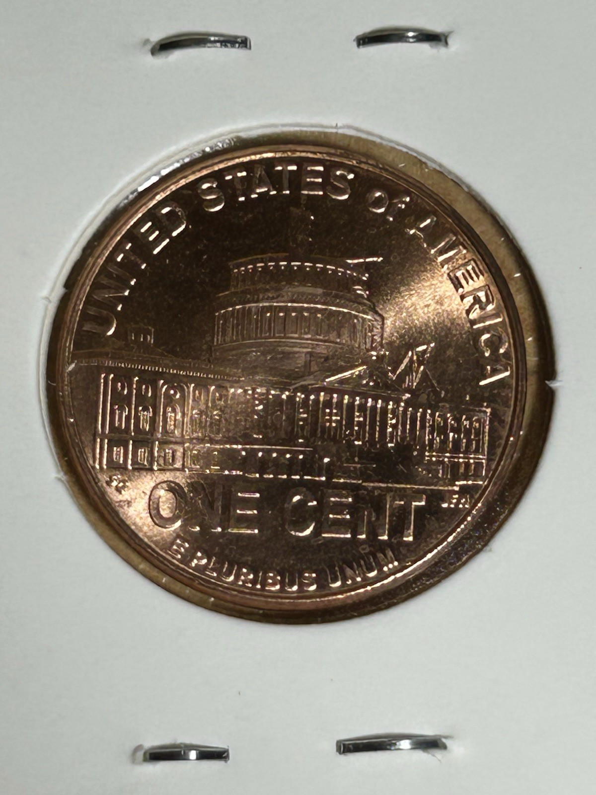 2009D Lincoln Professional Cent Copper plated Zinc Cent Die Gouge Error Obverse