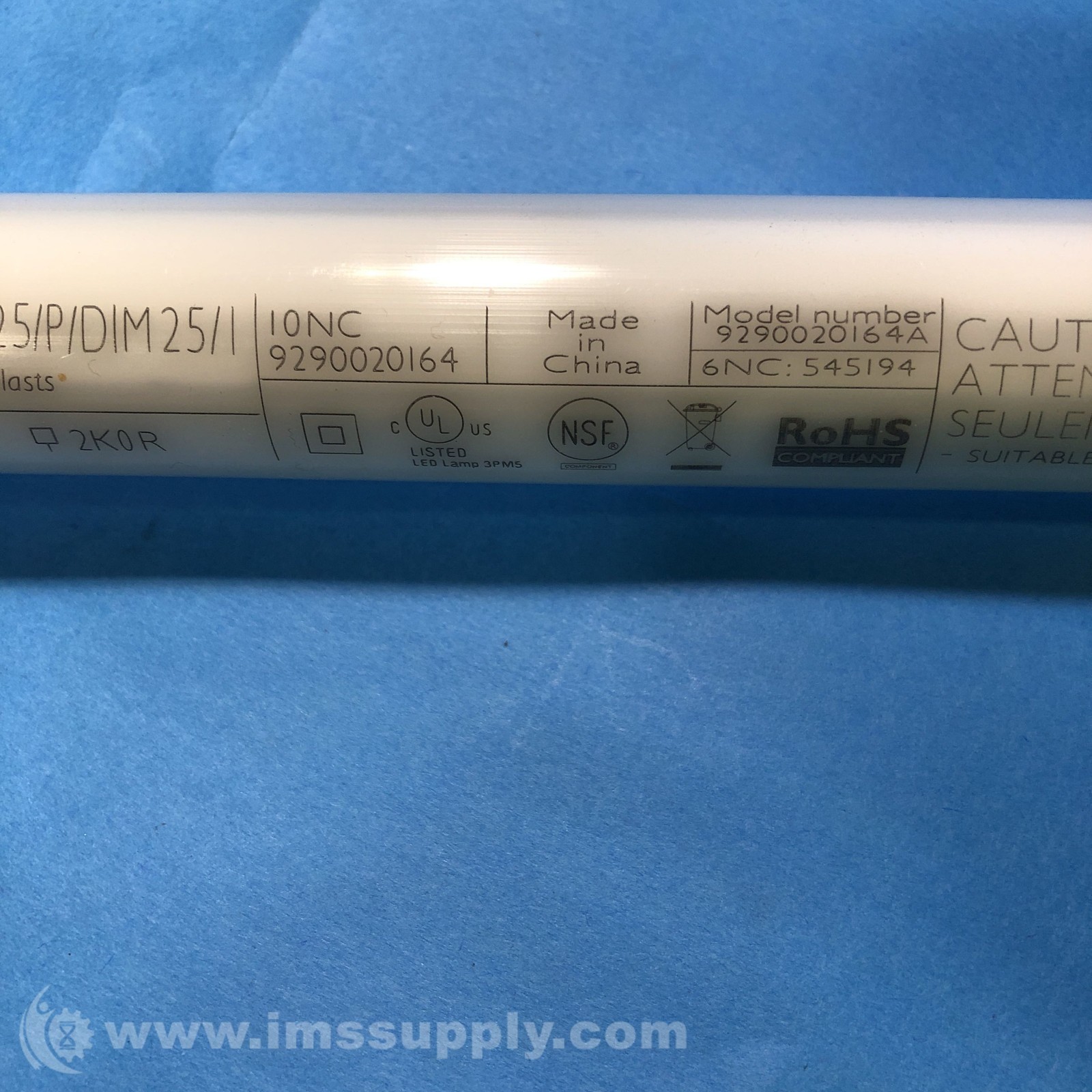Philips 9290020164 15.5T8/MAS/48-840/IF25/P/DIM 25/1 Lamp FNIP