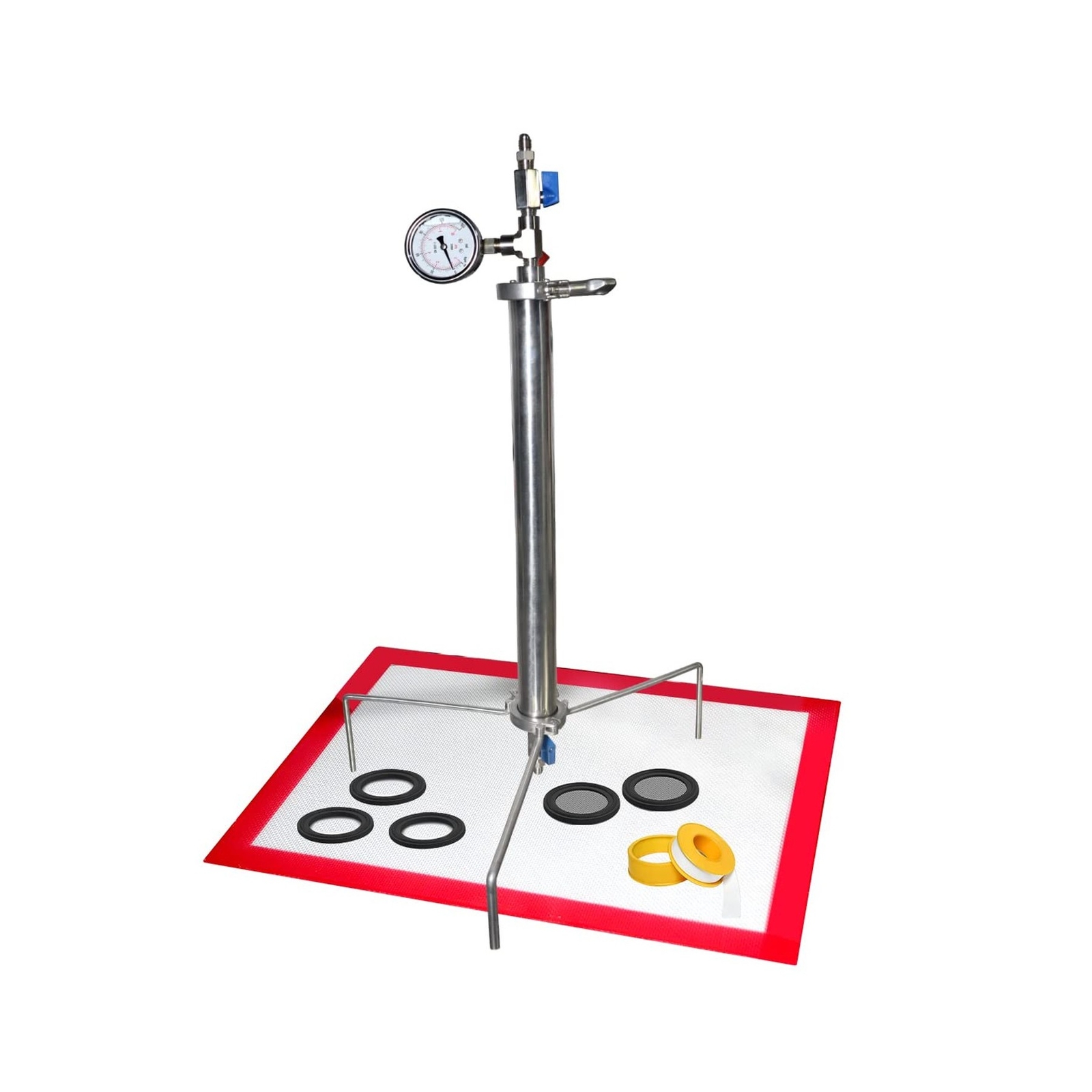 HNZXIB Closed Loop Extractor 90 Gram Stainless Steel Vacuum Chamber/Tube with...