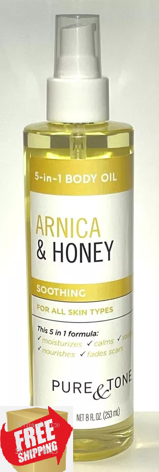 Pure & Tone Arnica & Honey 5-in-1 Body Oil / Soothing 8 fl oz