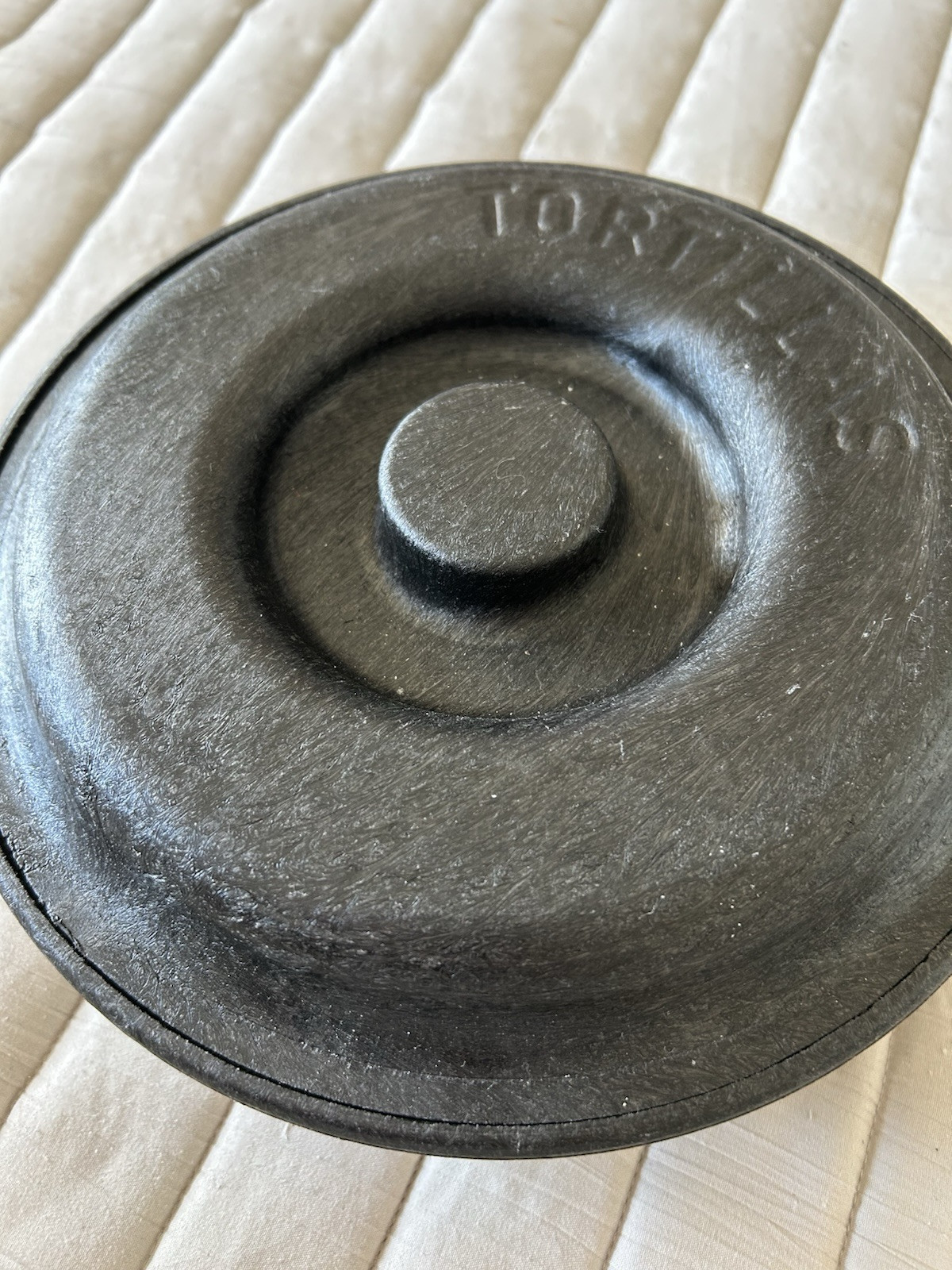 HS Inc. NHS 2001 Charcoal Heavy Construction Tortilla Server 9” Diameter