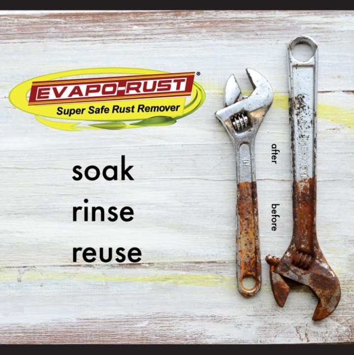 CRC Evapo-Rust, Heavy-Duty Rust Remover, 31.98 Fl Oz (Pack of 1), Clear