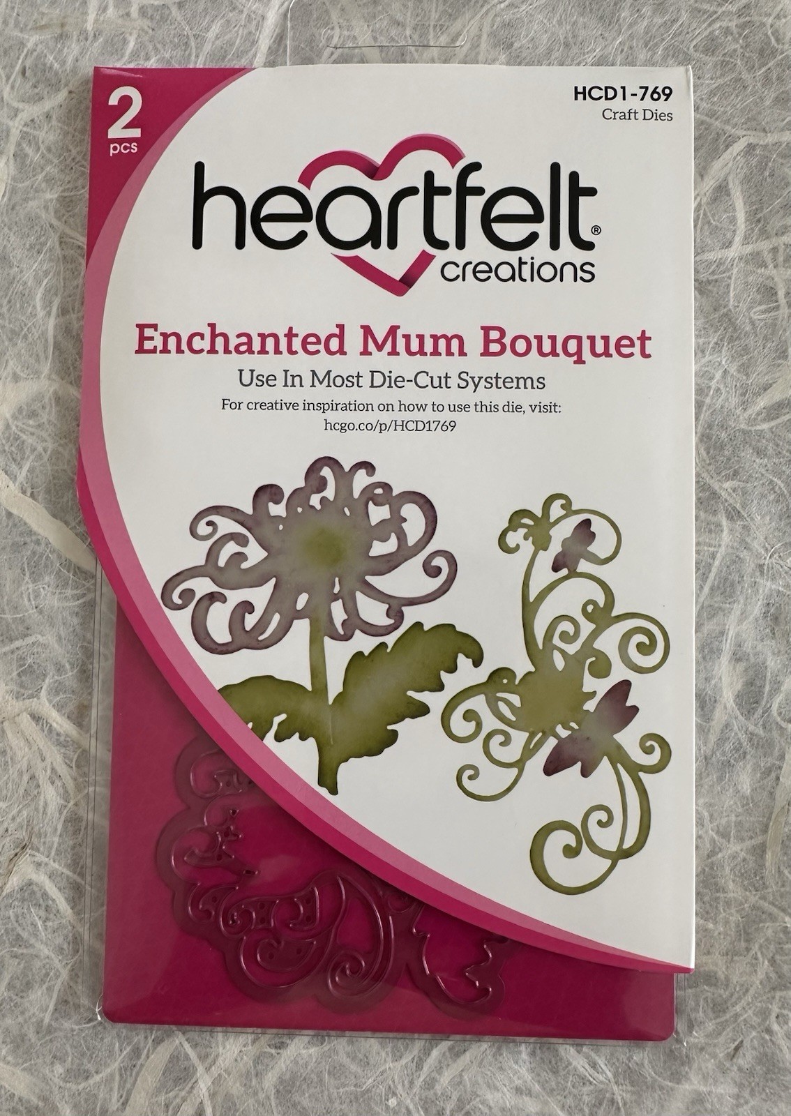 Spellbinders Heartfelt Creations ENCHANTED MUM BOUQUET Die Leaf Flourish Swirl