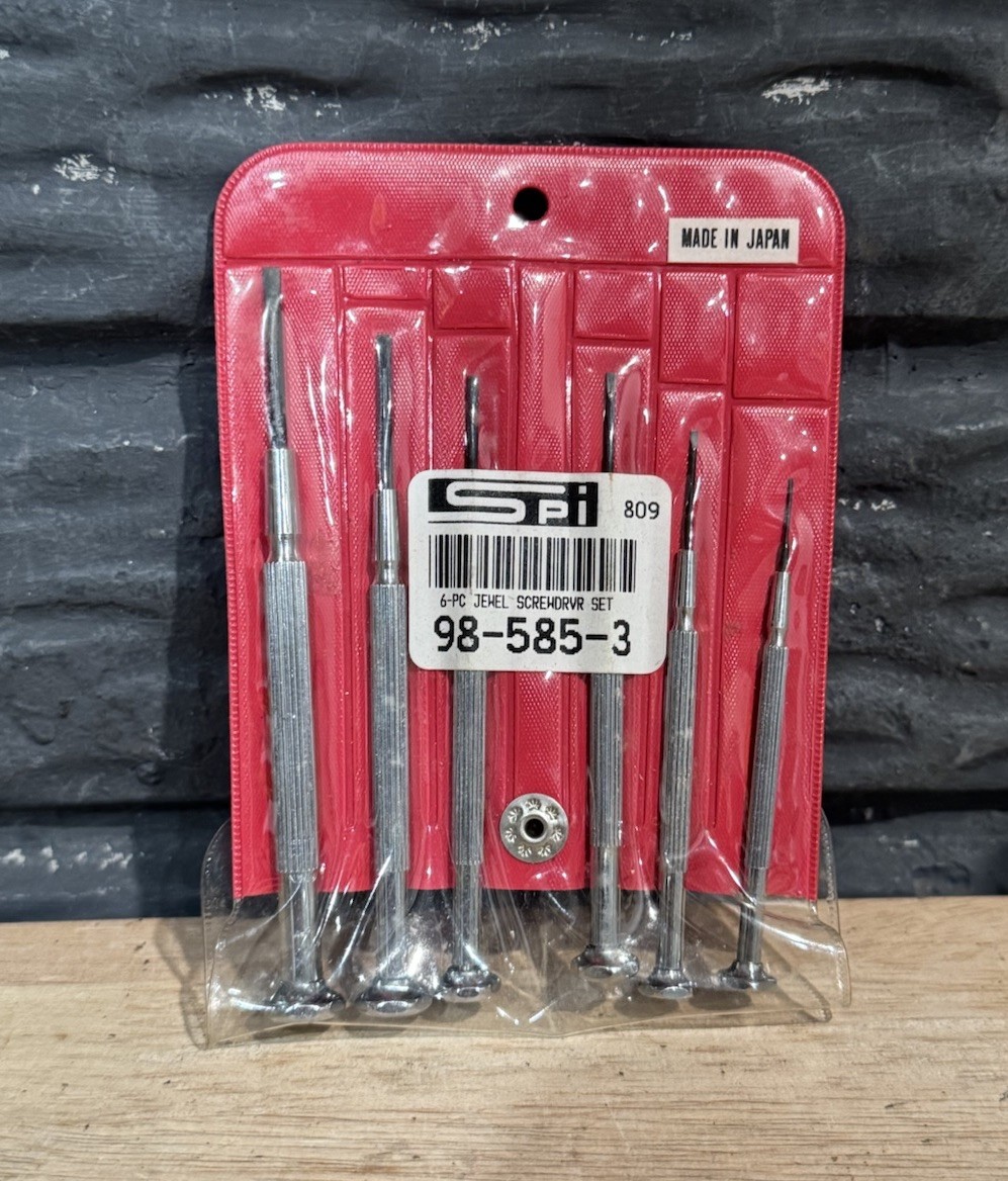 Vintage SPI 809 6 Piece Jewel Jewelry Screw Driver Set 98-595-3