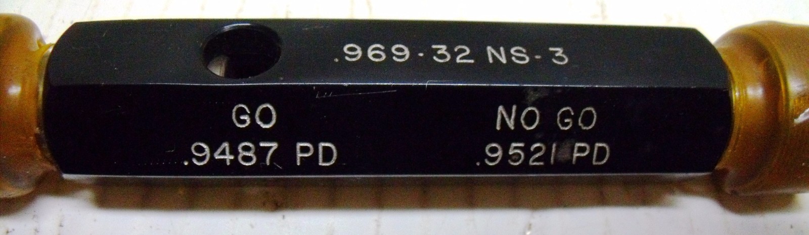 Wood - N - Spencer Go No Go Gauge .9487 to .9521  #.969.32NS-3